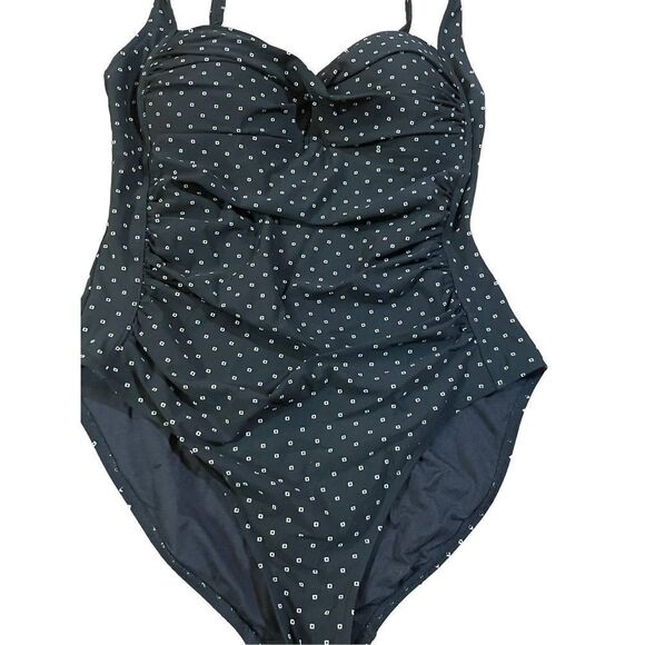 Bond-eye Australia Slimming black polka dot one piece swim suit size 10 - Picture 8 of 8